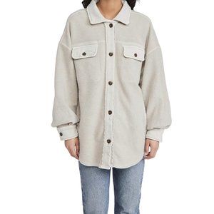 Free People Women's Ruby Jacket in Stone Size L